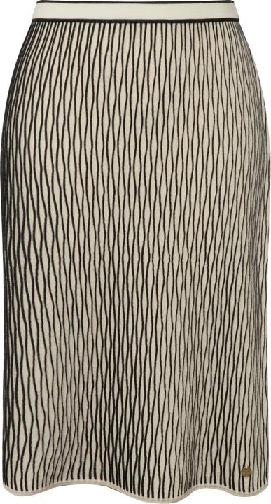 Actual product image Ulla Popken Textured Wool Blend Elastic Waist Skirt (54)