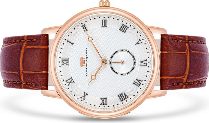 Image du produit Montre à quartz pour homme Moonlight en cuir véritable brun - 26511 (Montre analogique, 40 mm)