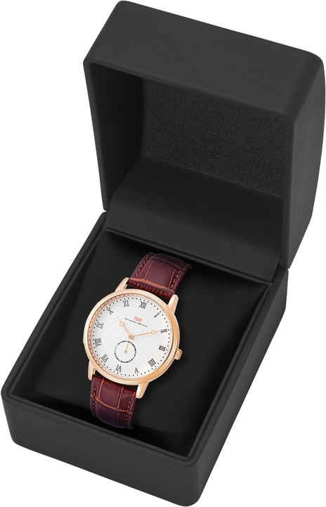 Produktbild Herren Quarzuhr Moonlight Echtleder braun - 26511 (Analoguhr, 40 mm)
