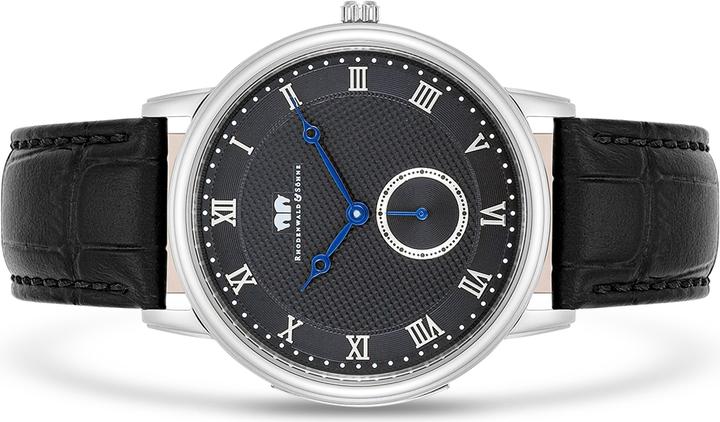 Produktbild Herren Quarzuhr Moonlight Echtleder schwarz - 26507 (Analoguhr, 40 mm)
