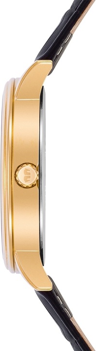 Image du produit Montre à quartz pour homme Moonlight en cuir véritable noir - 26513 (Montre analogique, 40 mm)