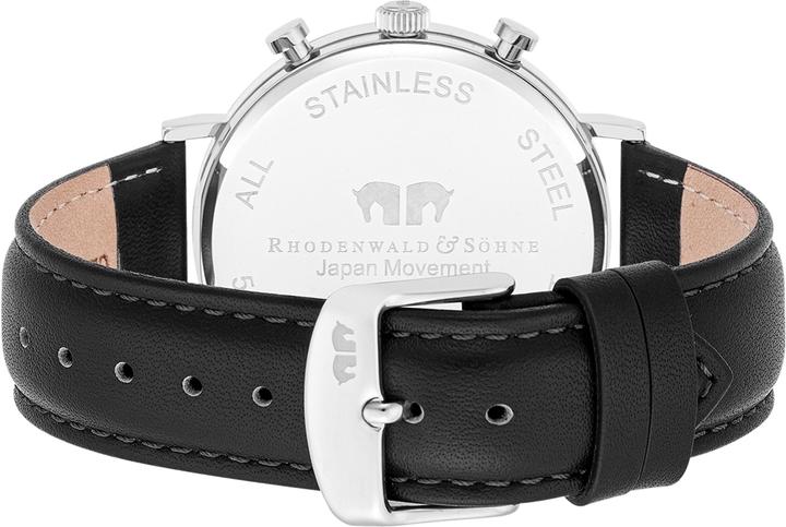 Produktbild Herren Chronograph Arakon Echtleder schwarz - 26531 (Chronograph, 42 mm)