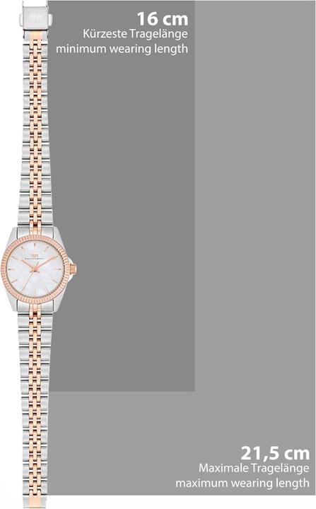 Produktbild Damen Quarzuhr Cassina Edelstahl silber/roségold - 26541 (Analoguhr, 27.50 mm)
