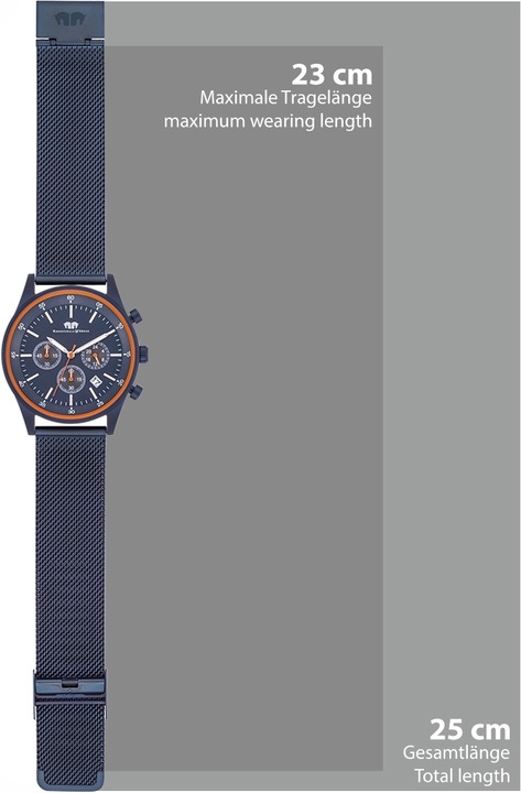 Produktbild Herren Chronograph Goodwill Edelstahl blau - 26527 (Chronograph, 43 mm)