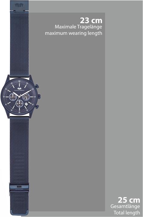 Immagine prodotto Cronografo da uomo Goodwill in acciaio inossidabile blu - 26529 (Cronografo, 43 mm)