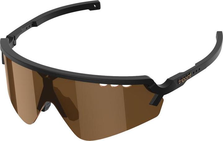 Nero con logo in bronzo