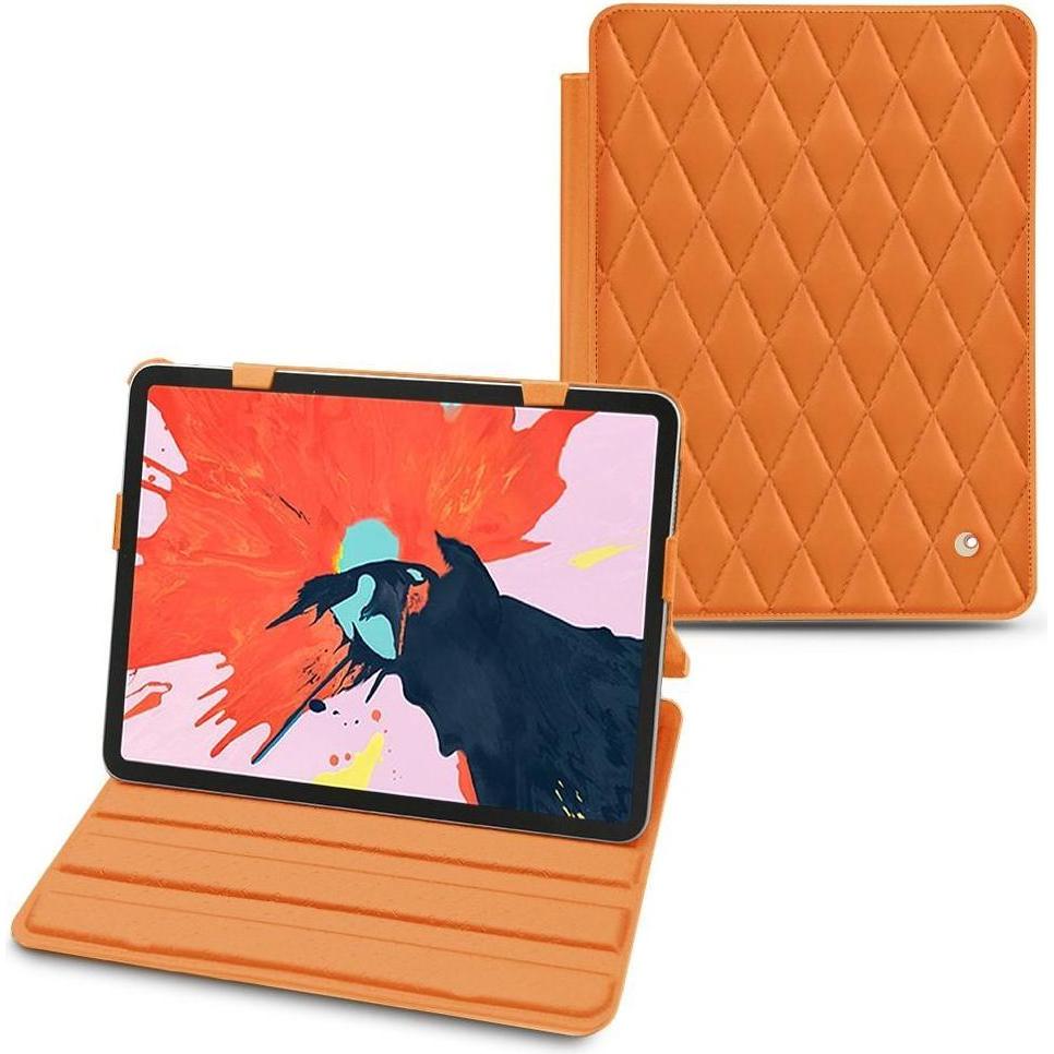 Noreve Lederschutzhülle horizontal (iPad Pro 12.9 2018 (3. Gen)), Tablet Hülle, Orange
