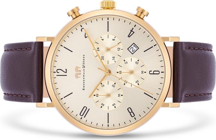 Actual product image Men Chronograph Arakon genuine leather brown - 26535 (Chronograph, 42 mm)
