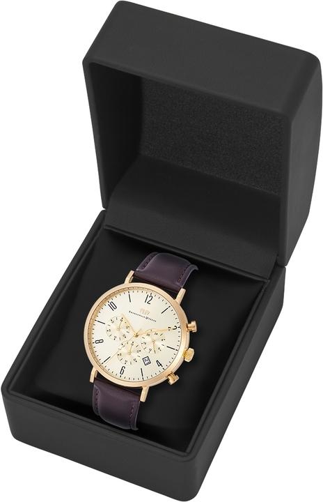 Actual product image Men Chronograph Arakon genuine leather brown - 26535 (Chronograph, 42 mm)