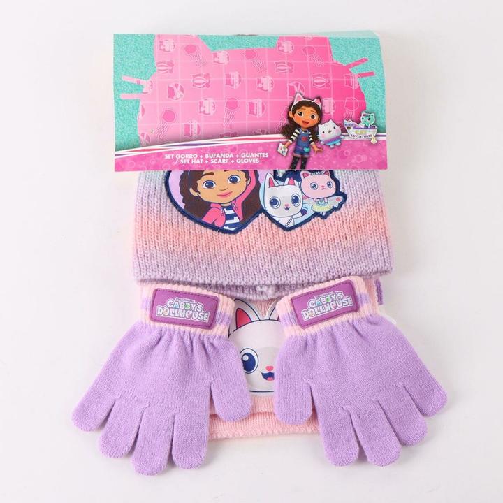 Actual product image Cerdá Gabbys Dolls House winter set snood hat gloves
