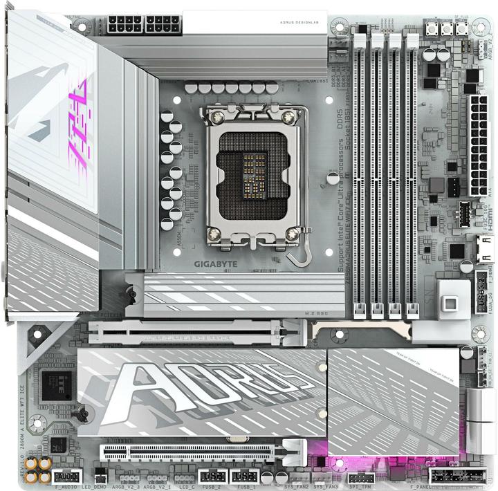Produktbild Gigabyte Z890M AORUS Elite WIFI7 ICE (LGA 1851, Intel Z890, ATX)