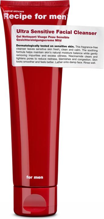 Immagine prodotto Recipe for men Crema detergente per il viso Mild (Lozione detergente, 100 ml)