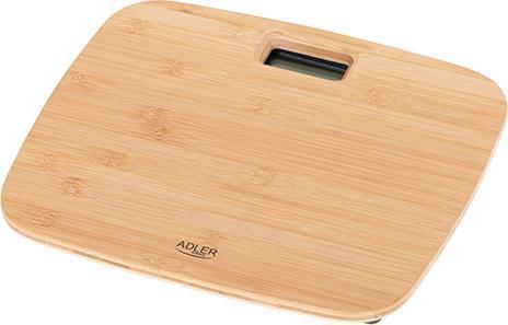 Actual product image Adler Bathroom Bamboo Scale AD 8173 Maximum weight (capacity) 150 kg, Accuracy 100 g (150 kg)