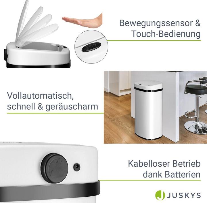 Produktbild Juskys Automatischer Mülleimer mit Sensor (60 l)