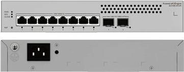 Produktbild Huawei Data Communication S310S-8T2X S310S-8T2X S310S-8T2X 8x10/100/1000BASE-T ports 2x10GE SFP+ por (10 Ports)
