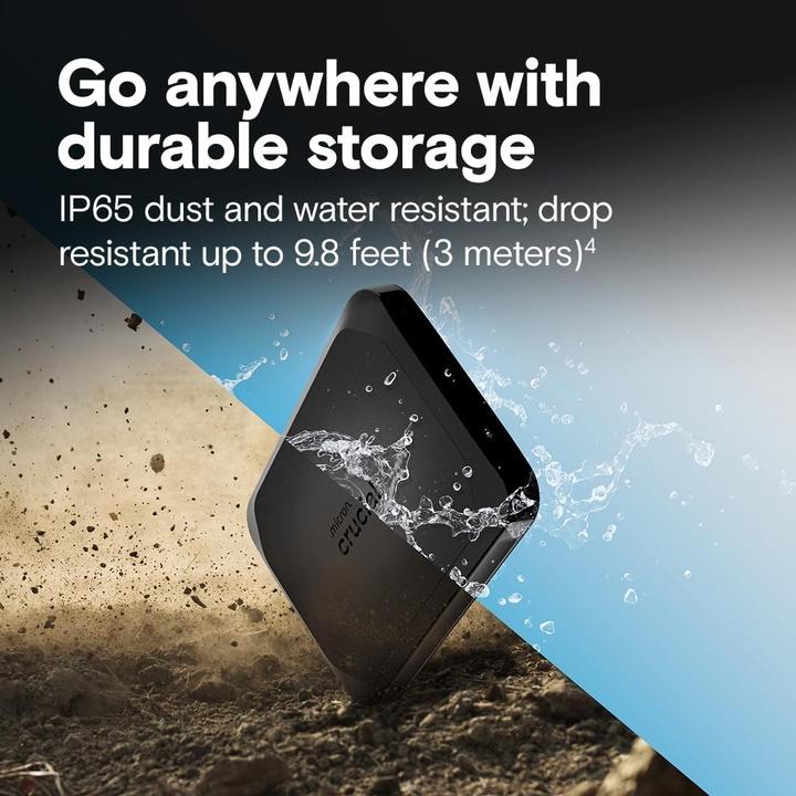 Actual product image Crucial X10 Portable SSD (2 TB)