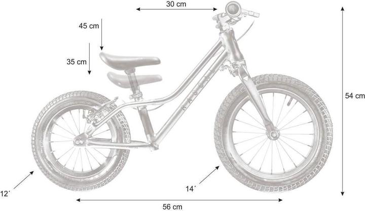 Actual product image Rascal Bikes Punk! - Raspberry (14")