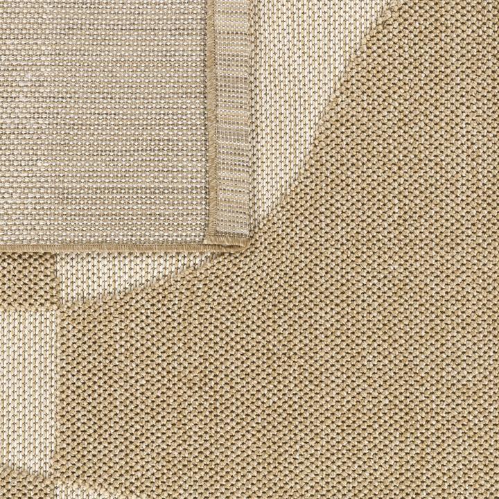 Produktbild TT Home In-& Outdoor Teppich Wetterfest Balkon Küche Boho Hoch-Tief-Effekt Geometrisch (280 x 200 cm)