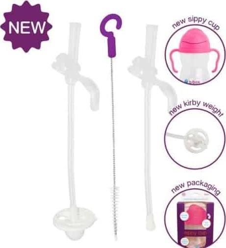 Produktbild B.Box Set of 2 spare straws and a brush for a new water bottle