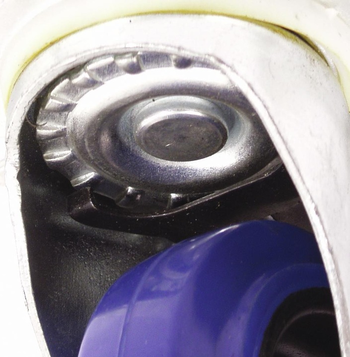 Actual product image Roadinger Swivel castor 100mm blue with brake (Accessories)