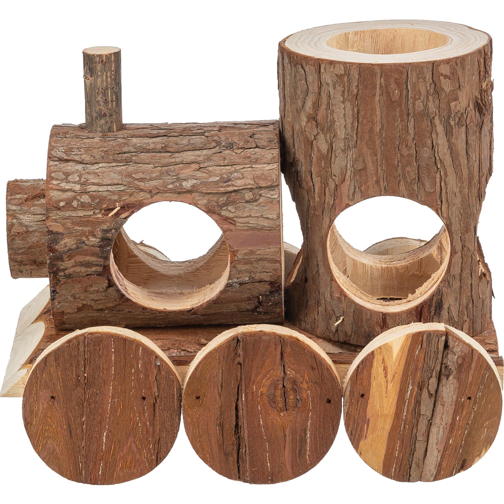 Meilleurs prix pour Train Levin en bois naturel pour Petits Rongeurs