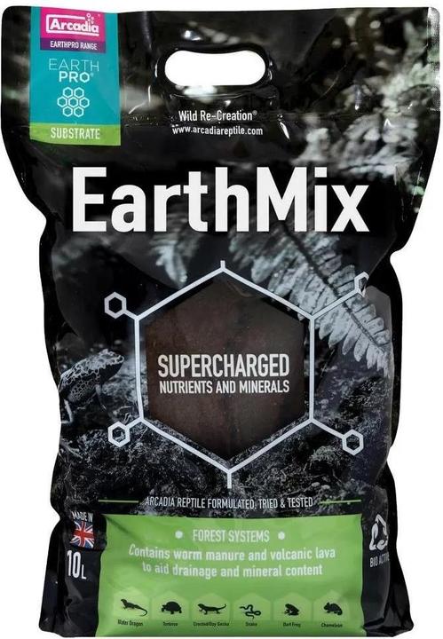 Arcadia Substrat de sol Earthmix 10 l, type de produit Terrariophilie