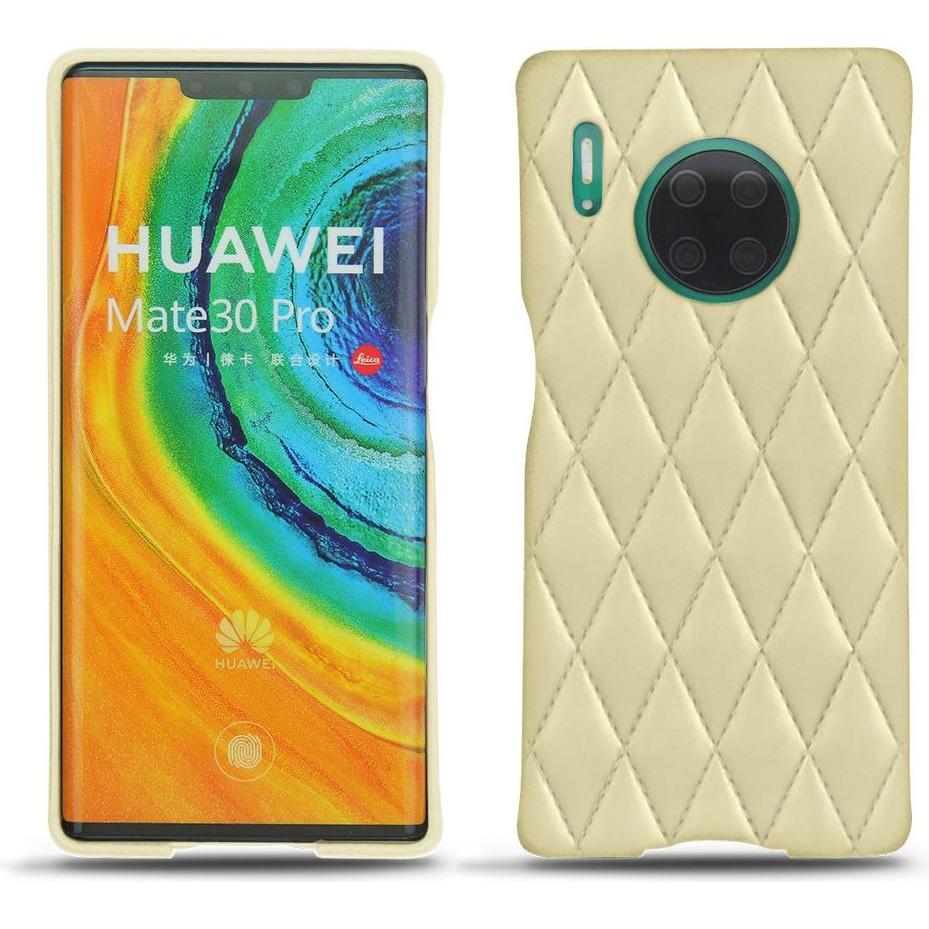 Noreve Lederschutzhülle (Huawei Mate 30 Pro), Smartphone Hülle, Beige