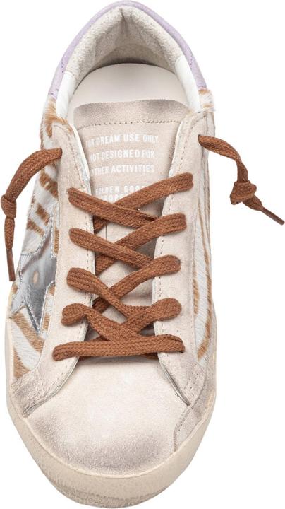 Image du produit Golden Goose super star sneakers in suede and ponyskin zebra print (38)