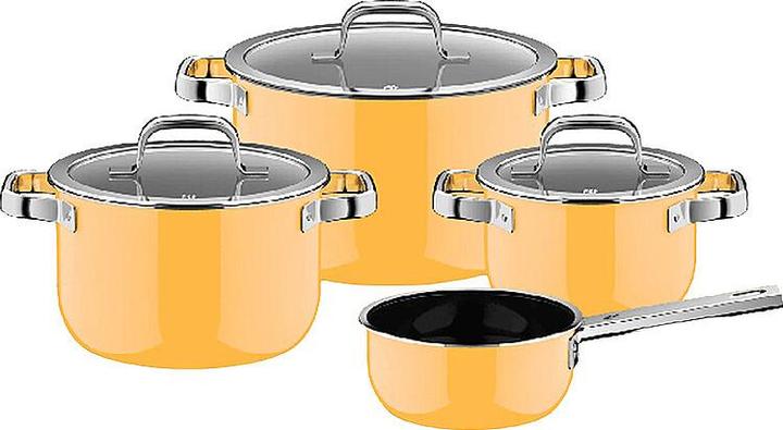 Mango Yellow, Stainless steel polished
