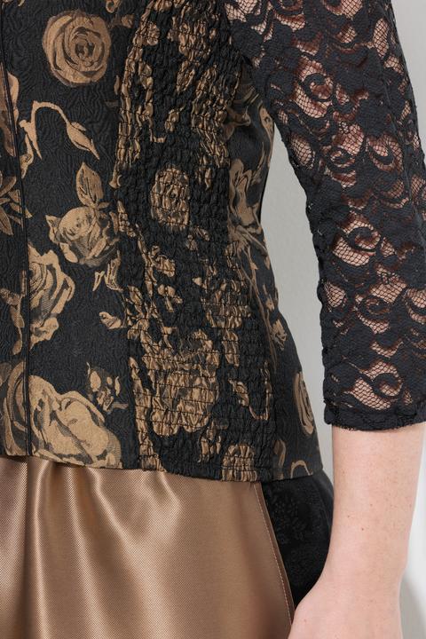 Actual product image Ulla Popken Trachten-Mieder, Slim, Carrée-Ausschnitt, Samt (44)