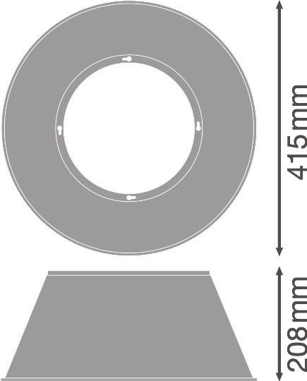 Actual product image Ledvance Aluminium reflector