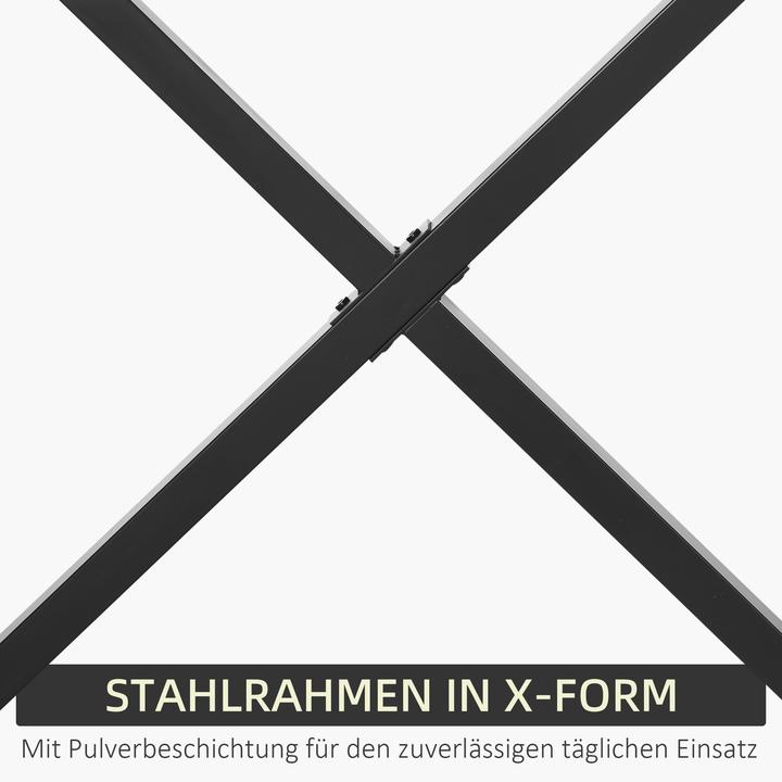 Actual product image Homcom Tischbeine Stahl Schwarz