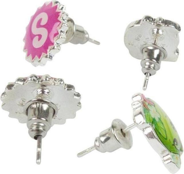 Immagine prodotto Shopkins Set di orecchini con statuetta per ragazza, confezione da 6 pezzi in metallo (100% materiale sintetico)