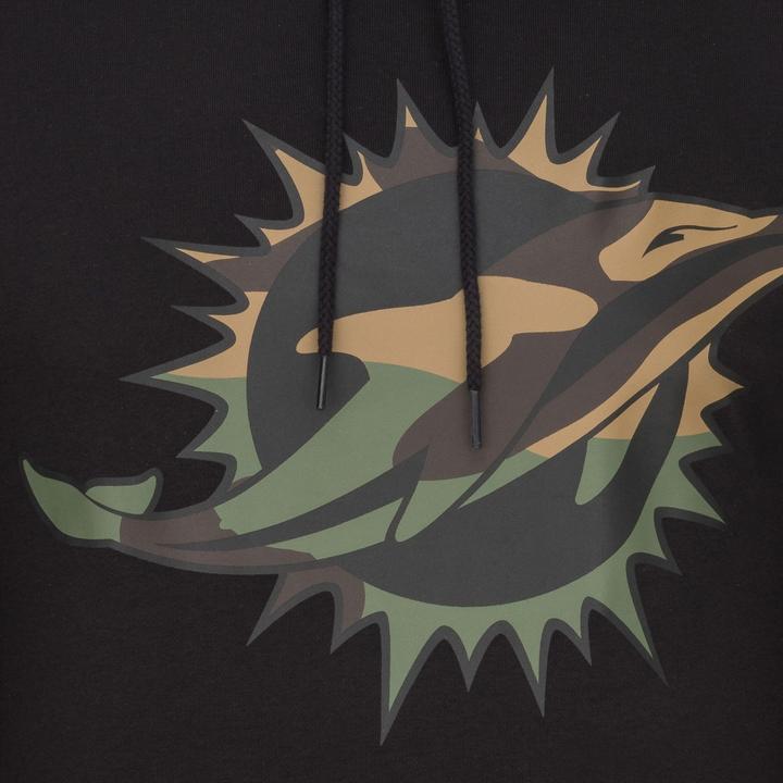 Immagine prodotto New Era Felpa in pile con cappuccio - NFL Miami Dolphins nero camo - L (L)