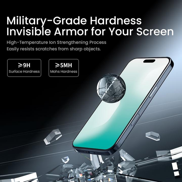 Actual product image Nillkin Tempered Glass 0.2mm H+ PRO 2.5D Anti-reflective for Apple iPhone 17 Pro (with applicator) (Apple iPhone 17 Pro)