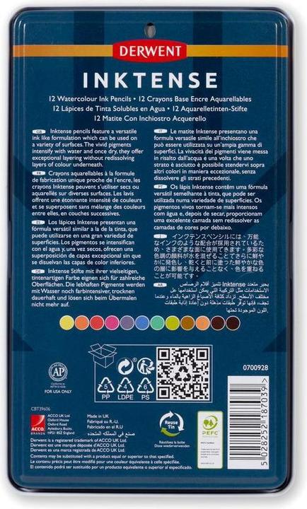 Image du produit Derwent Inktense Permanent (12 x)