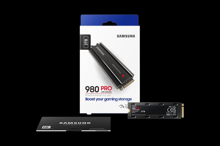 Image du produit Samsung 980 Pro avec Heatsink (2000 Go, M.2 2280)