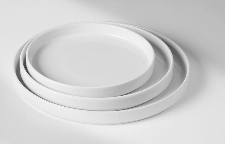 Image du produit Hendi Assiette à bord haut Oslo,, Blanc, ⌀280x(H)28mm (6 x, 28 cm)