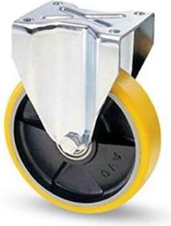 RS PRO Fixed Castor Wheel, 250kg Capacity, 100mm W