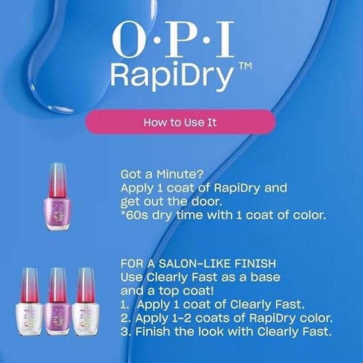 Image du produit OPI Vernis à ongles séchage rapide - nuances opaques, crème et scintillantes (Flash n' Flirty - 9 ml, Vernis couleur)