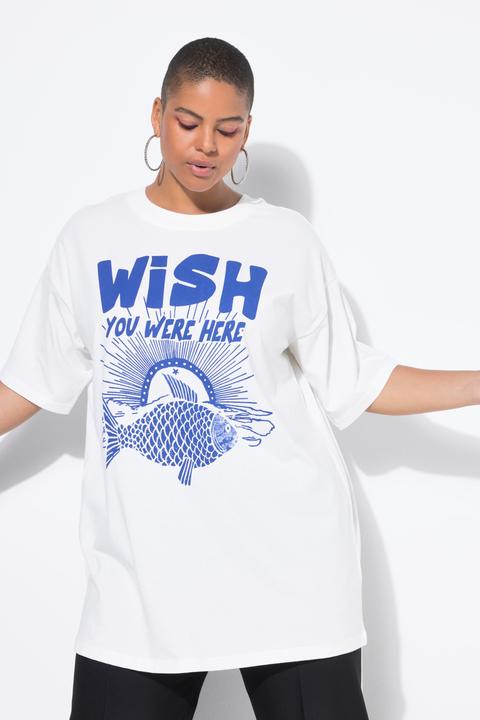 Immagine prodotto Studio Untold T-shirt dal taglio oversize con pesce e mezze maniche (58)