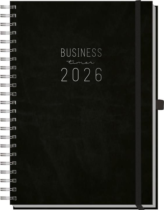 Business-Timer Maxi A4 'Schwarz' 2026 (A4, Tedesco)