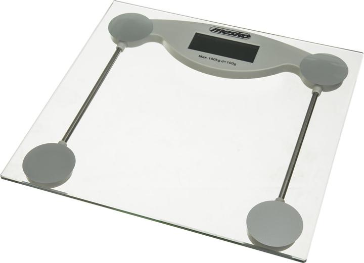 Image du produit Mesko MS 8137 échelle personnelle Rectangle Transparent, Blanc Électronique échelle personnelle (150 kg)