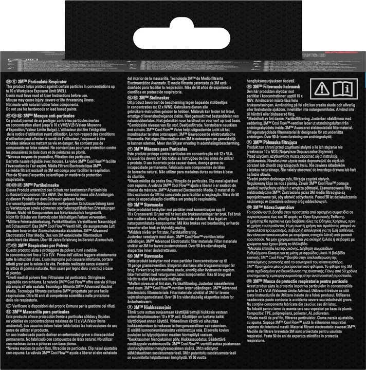 Actual product image 3M Comfort fine dust mask 8822 (FFP2, 3 x)