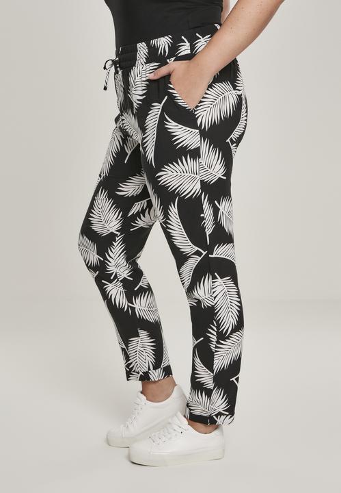 Actual product image Urban Classics Ladies Elastic Waist AOP Pants (S)
