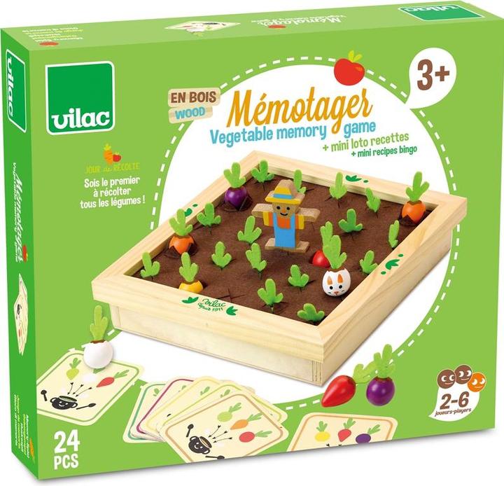 Vilac Mémoire du potager (Français, Anglais)