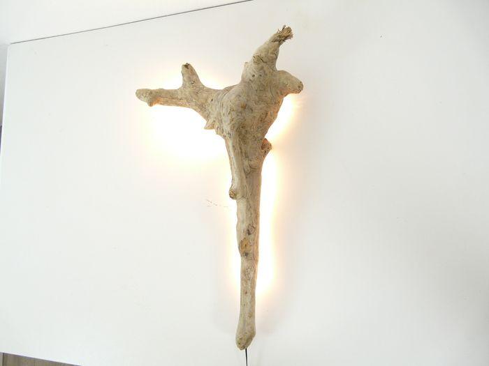 Immagine prodotto Peka-Ideen Wandlampe Treibholzlampe Schwemmholz, Höhe ca. 65 cm (600 lm)