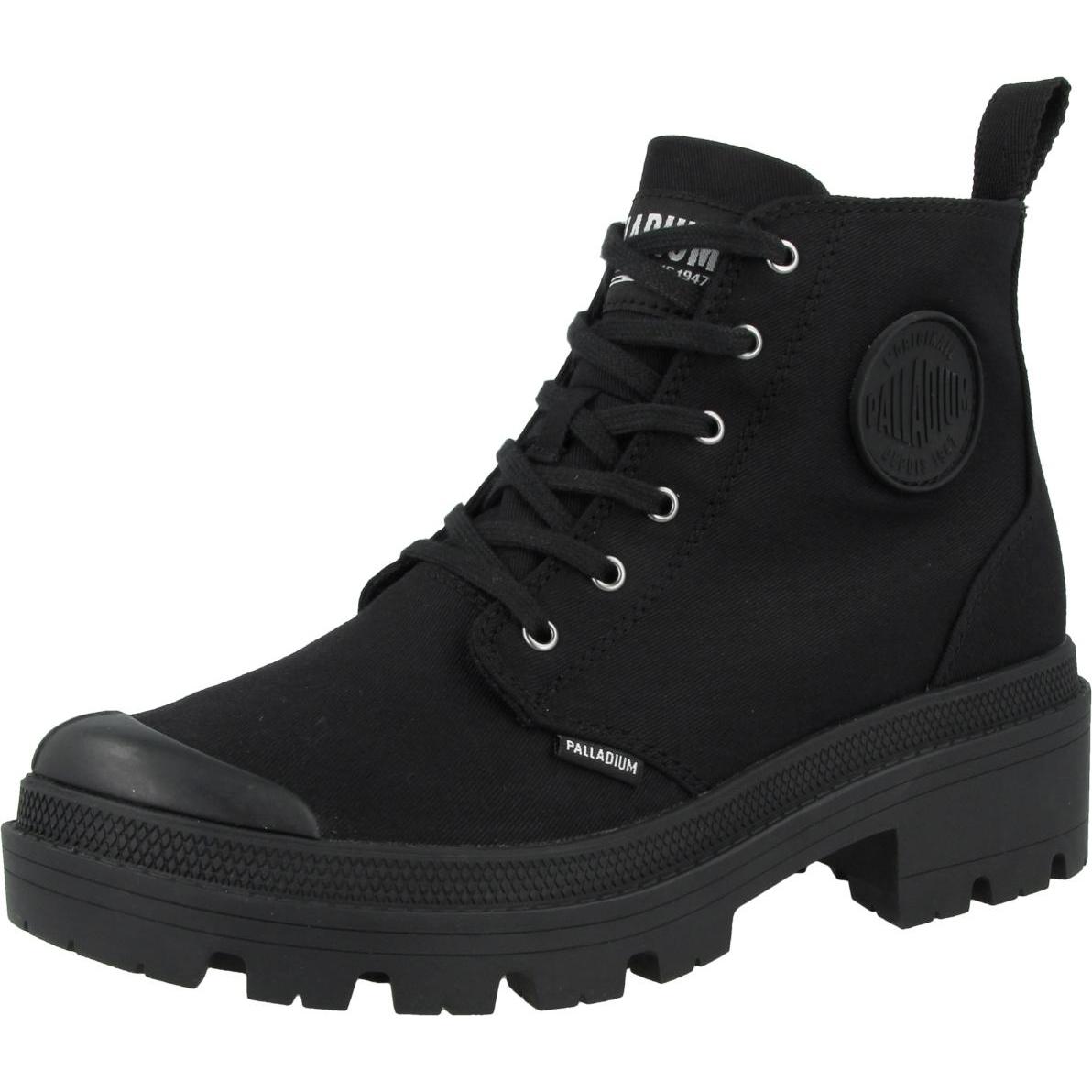 Palladium, Damen, Boots + Stiefel, Pallabase Twill - 30351, Schwarz, (37)