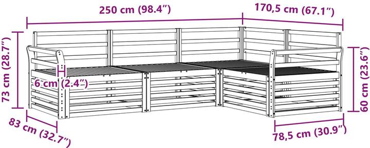 Produktbild vidaXL Outdoor-Sofa