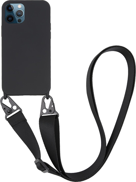Produktbild Vivanco Necklace Cover iPhone 12 Pro Max, schwarz